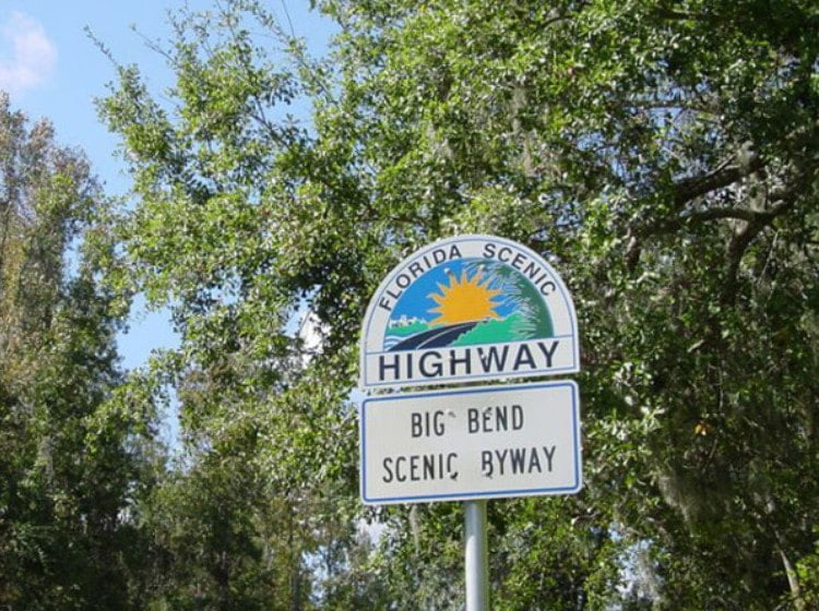 Big Bend Scenic Byway picture of the road sign