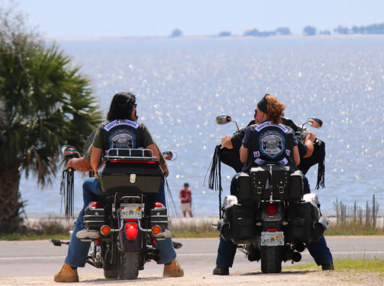 Photo of Veterans on Motorcycles in Carrabelle, FL