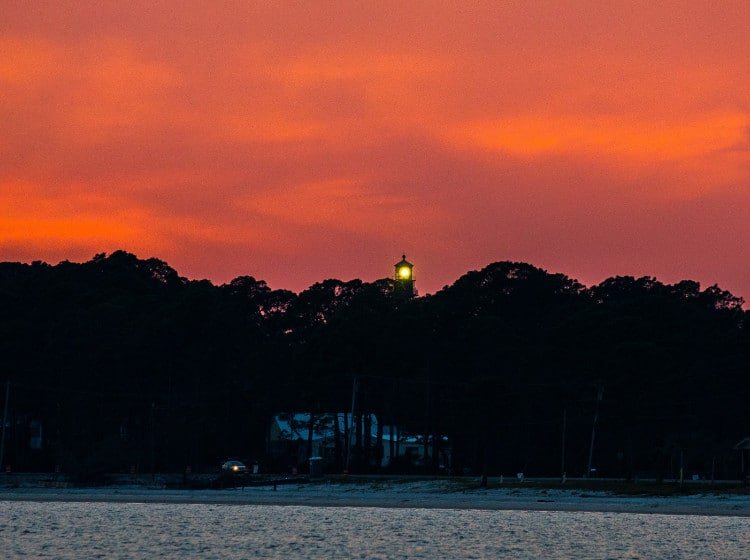 Carrabelle Sunset Lighthouse