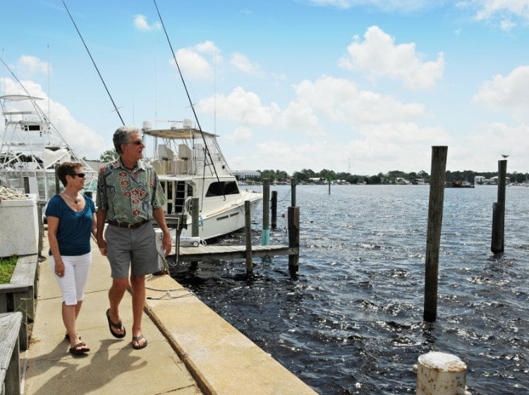 Couple in Carrabelle exploring