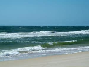 Beach waves rolling in on the Forgotten Coast