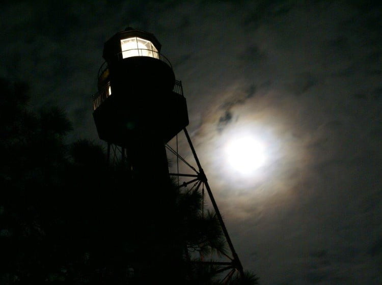 Full Moon Climb by Rod Gasche in Carrabelle Florida