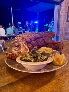 Cooked Fish at Half Shell Dockside