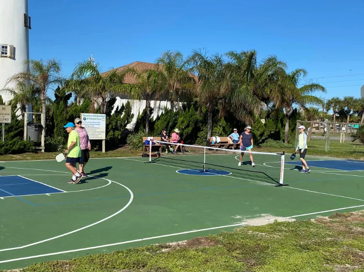 Pickleball Court on St. George Island FL