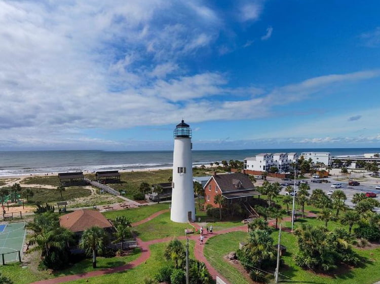 Aerial View of St. George Island, FL