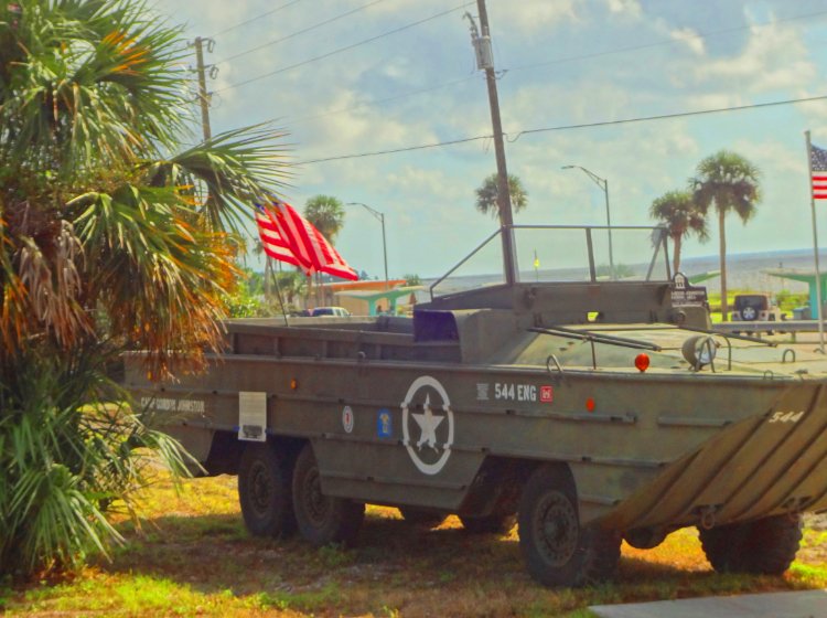 Camp Gordon Johnston WWII Museum Historic Military Vehicle Display