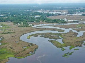 Aerial View of Carrabelle Florida