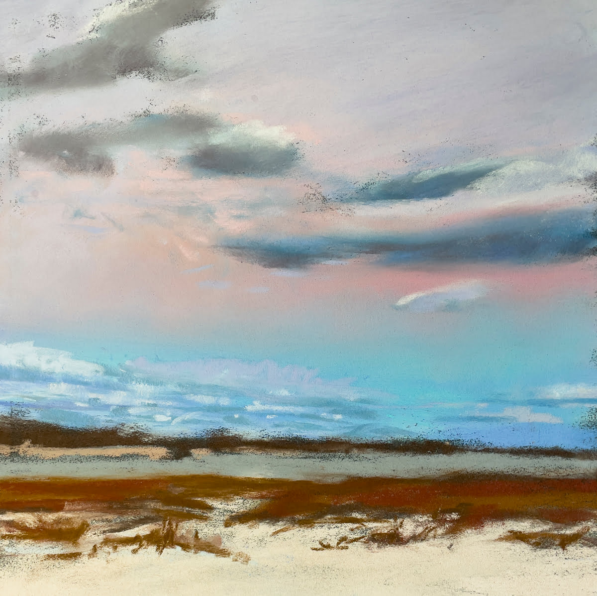 Painting of the Seashore called One Fine Day by Barbara Noonan