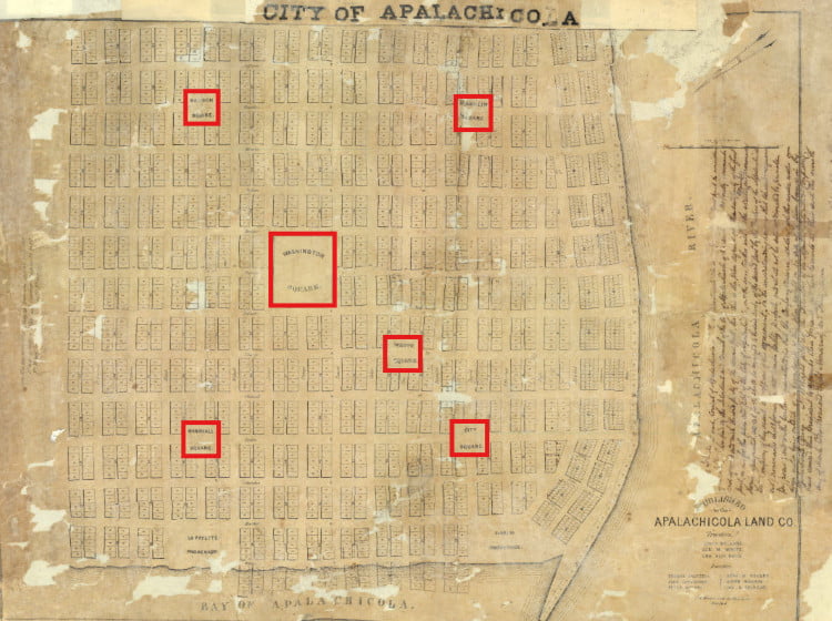 Apalachicola City Squares