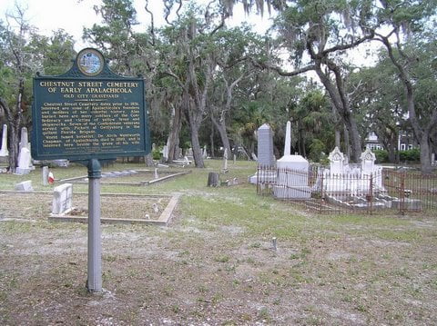 Chestnut Street Cemetery - This cemetery is as historic as Apalachicola itself; it is the oldest cemetery in Apalachicola, Florida.