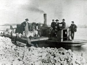 Men working on boat