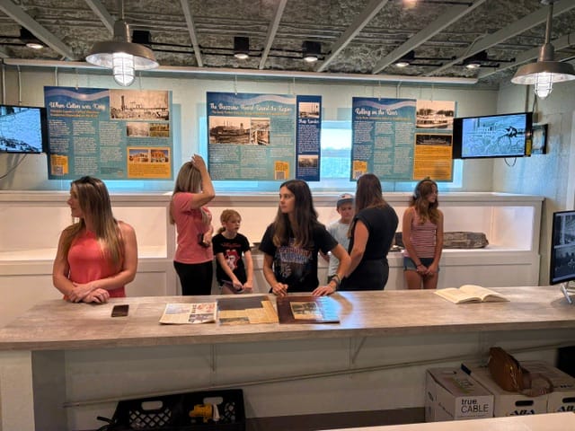 Visitors enjoying the Franklin County Maritime History Museum